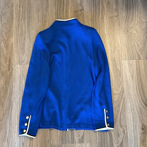 St. John Royal Blue Blazer with Cream Accents - Picture 8 of 8